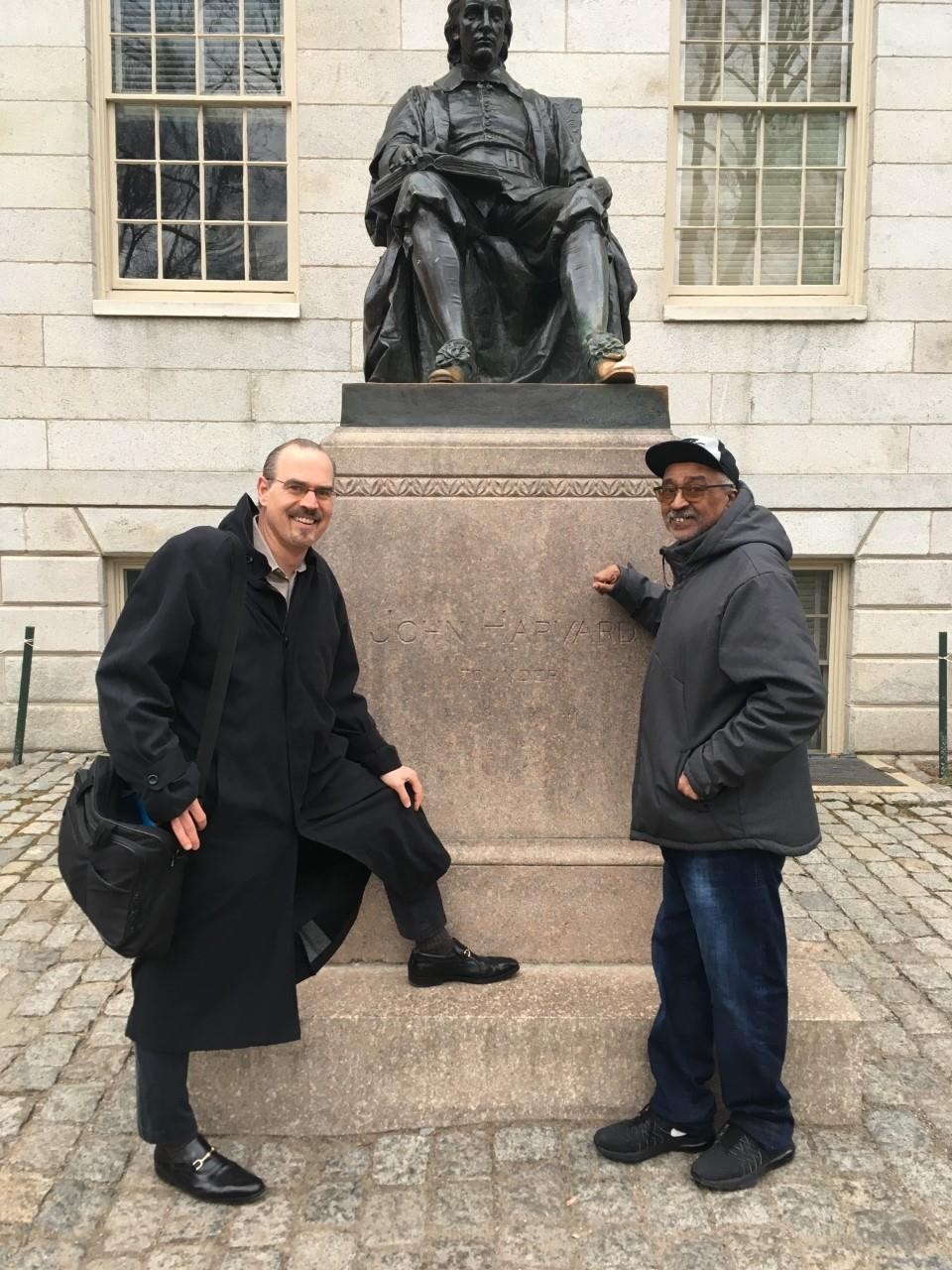 Dr. Robert Fisher (Ph.D., Harvard University) with Riyadh partner Sheikh Khalid Al-Rasheed on the Harvard University campus.